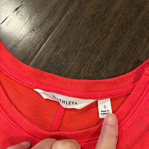 VGUC Athleta Daily Tank Coral Conquest size small - Picture 2 of 3